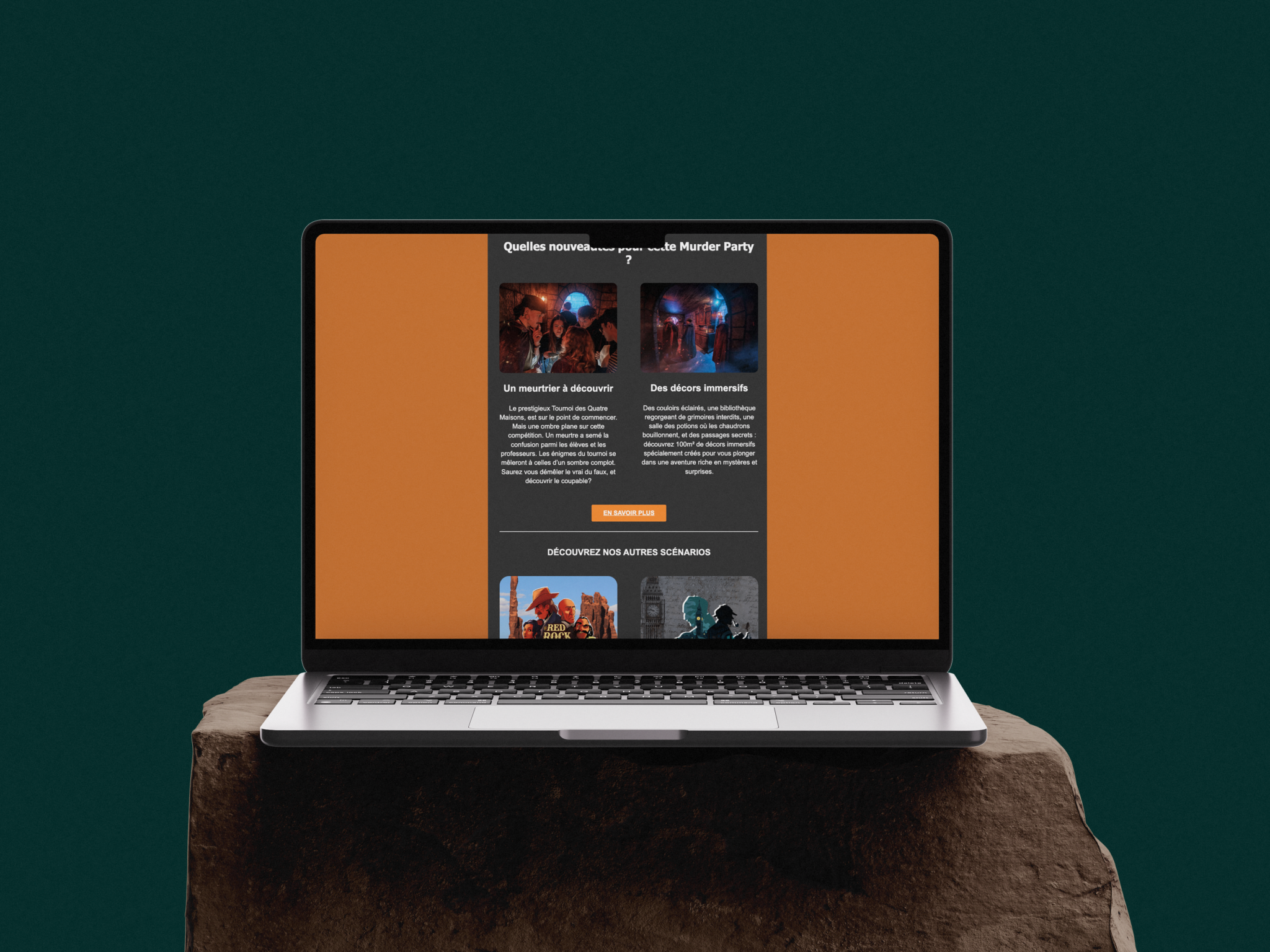 Mockup Newsletter Murder Party Just escape