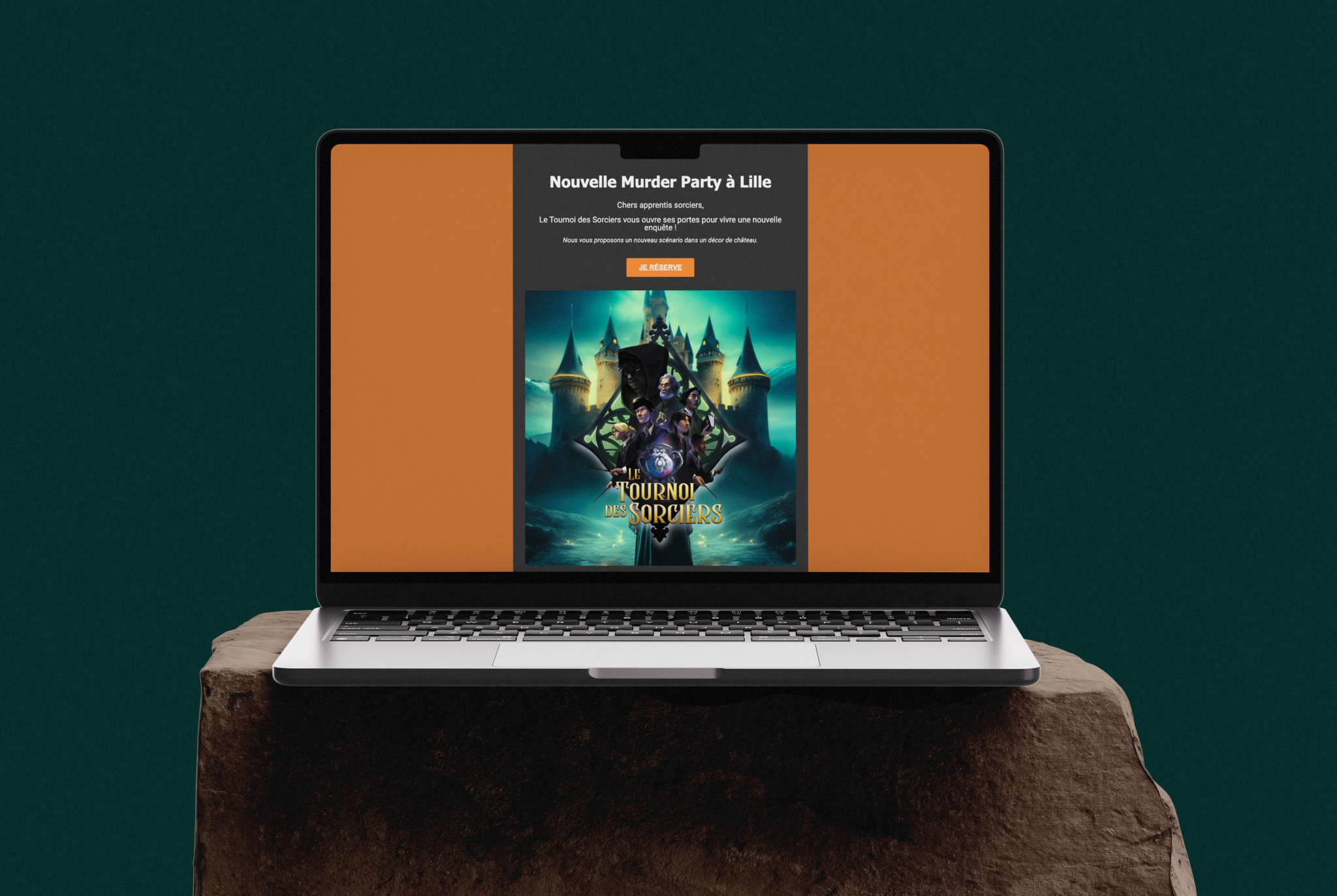 Mockup Newsletter Murder Party Just escape