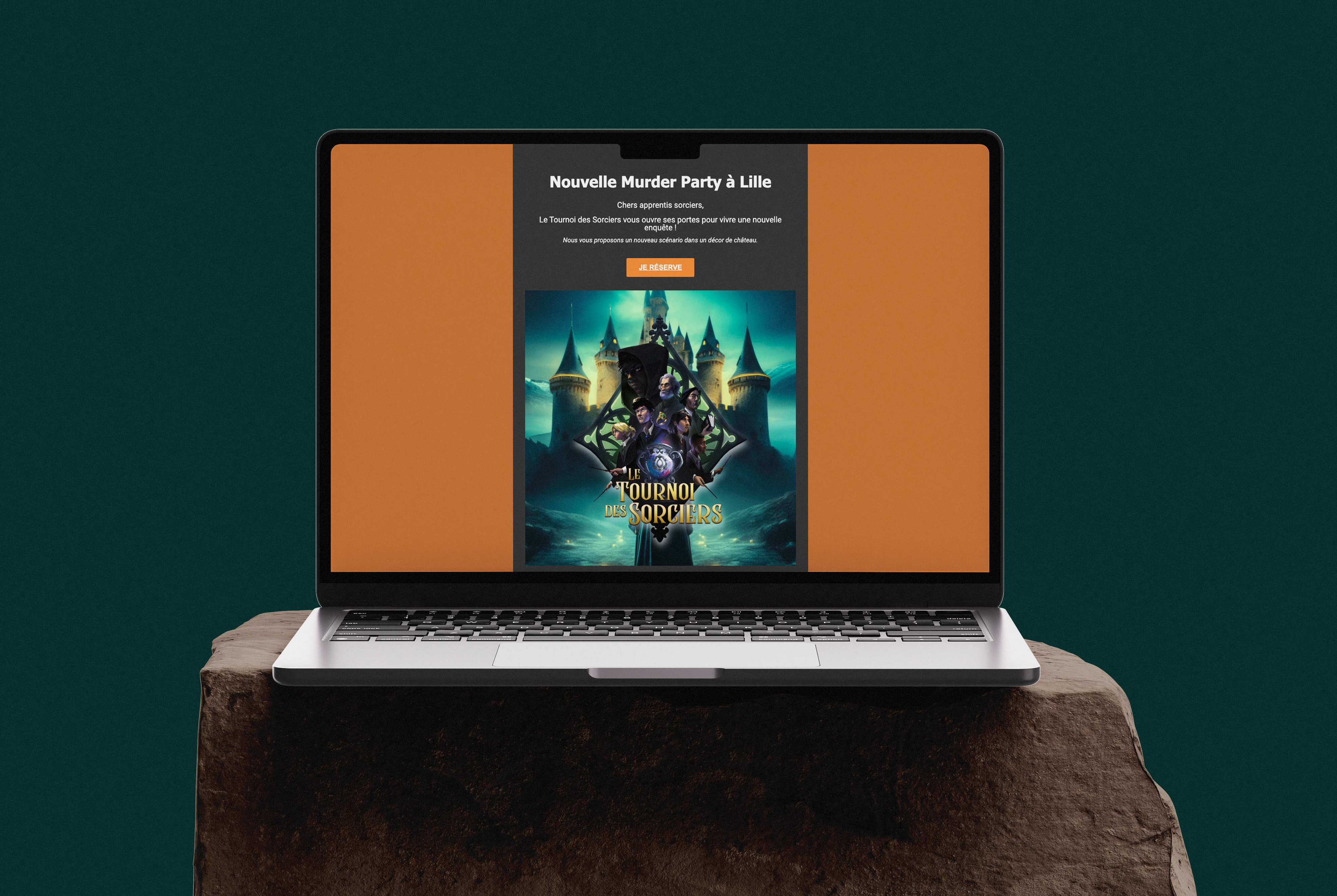 Mockup Newsletter Murder Party Just escape